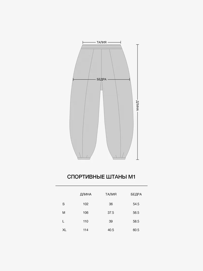 Штаны спортивные М1